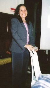 Dra Gladys Ramos, oriunda de Caripito, estado Monagas (oriente venezolano), ingeniera agrónoma quien dictó una interesantísima conferencia sobre el cacao venezolano y su producción con valor agregado