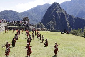 Con la ceremonia "Tinkay" se abrieron los festejos por el Centenario de Machu Picchu. Foto Andina, Alberto Orbegoso 07/07/2011