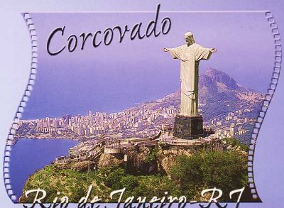 Cristo del Corcovado en Rio de Janeiro, Brasil, una hermosa vista