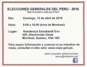 election peru invitation