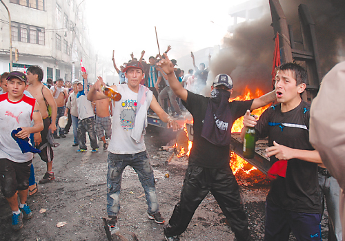 Turbas en La Parada Turbas en La Parada