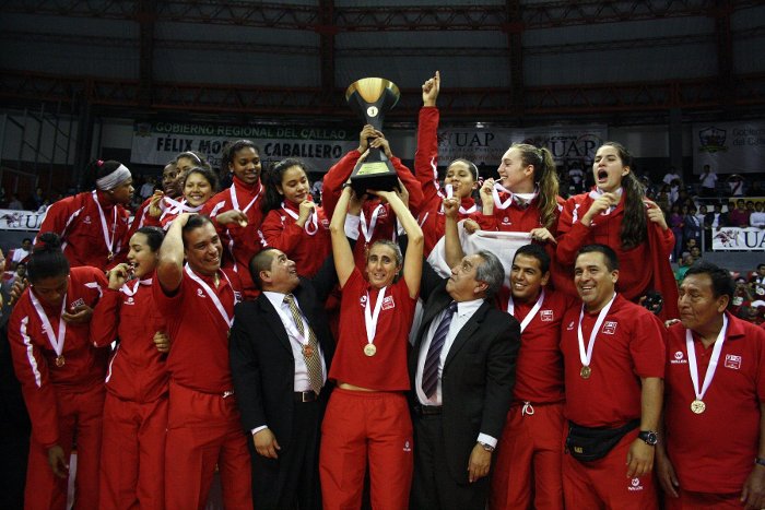 La selección femenina de voleibol de menores se coronó Campeón Sudamericano Foto cortesía ANDINA/Juan Carlos Chávez