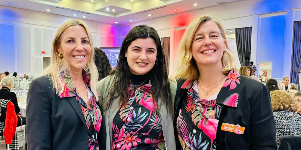 Lyne Chayer, Victoria Bakos et Marie-Josée Carrière du Groupe Sunwing - Photo: MarjorieDumoulin-Lafond