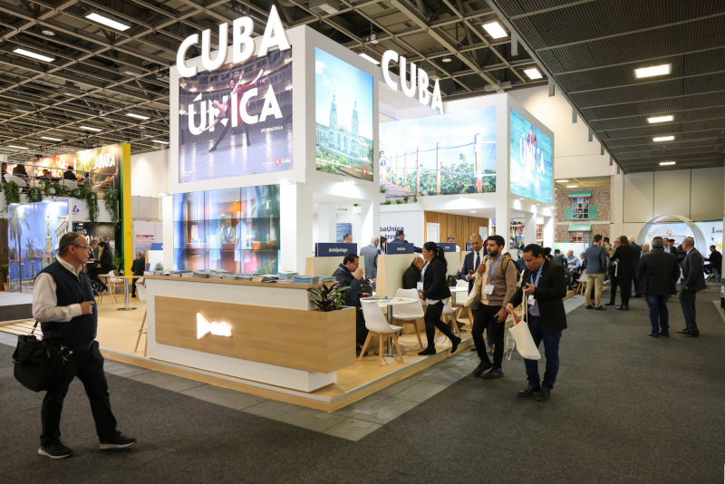 La delegación cubana vino a esta importante feria turística bien preparada y con mucho que ofrecer. Foto cortesía Messe Berlin GmbH