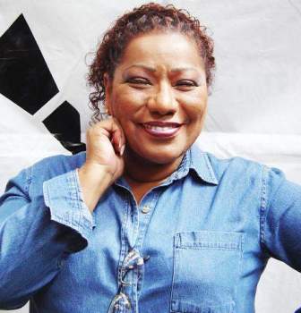 Bartola, animadora del programa musical criolla en el canal 7 TV Perú