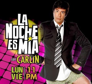 Carlin animador del espacio "LA NOCHE ES MIA" (TV 2) tiene que tener mayor autoridad en los contenidos de sus programas que conduce. ¿O no le obedecen? Para que salga bien en su espacio debe ensayar libretos. Ese es el secreto del éxito